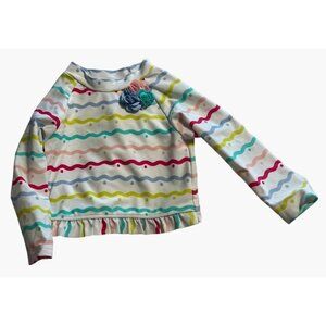 Little Me Rash Guard Top Long Sleeve Infant Girls Size 18 months Smoke free home